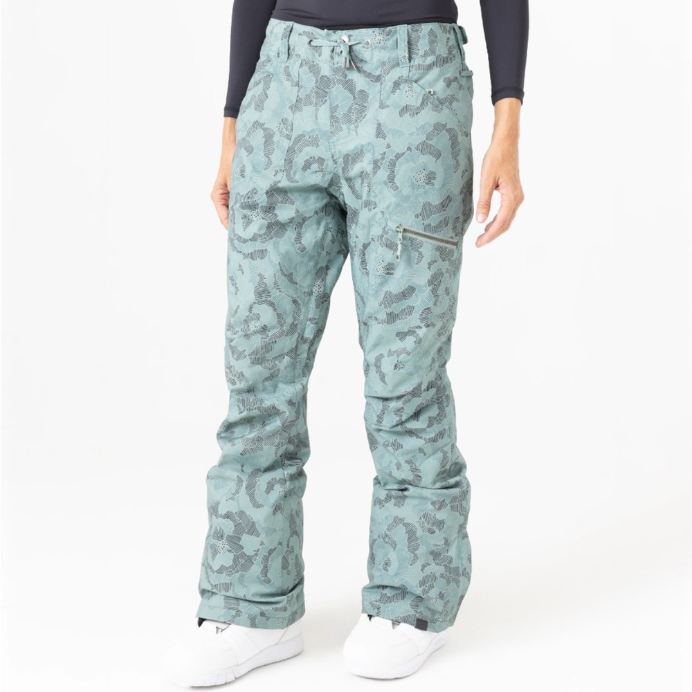 Roxy Women’s Nadia Printed Snow Pants Lilypad NWT